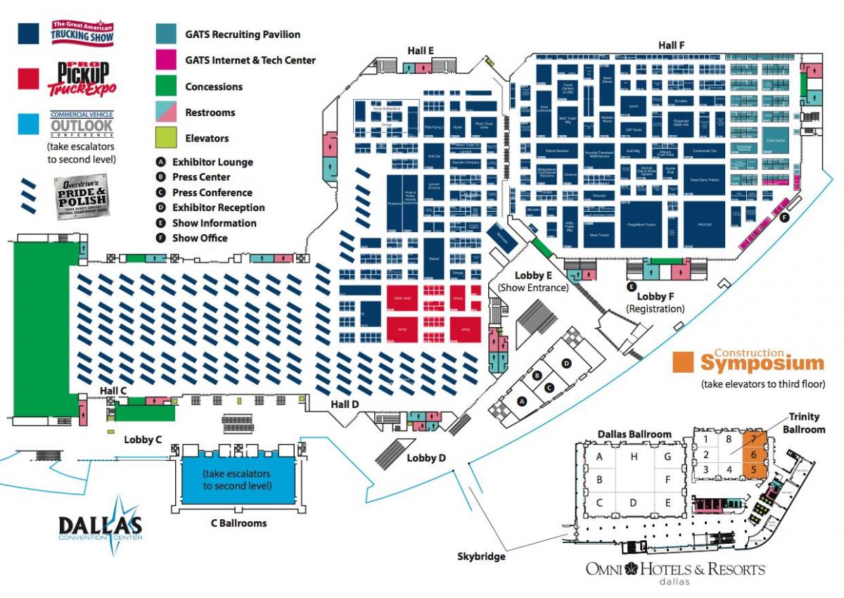 mapi Dallasa kongresnog centra