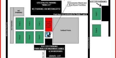 Mapa UTD parking