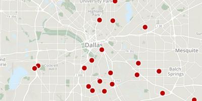 Dallas zločin mapu