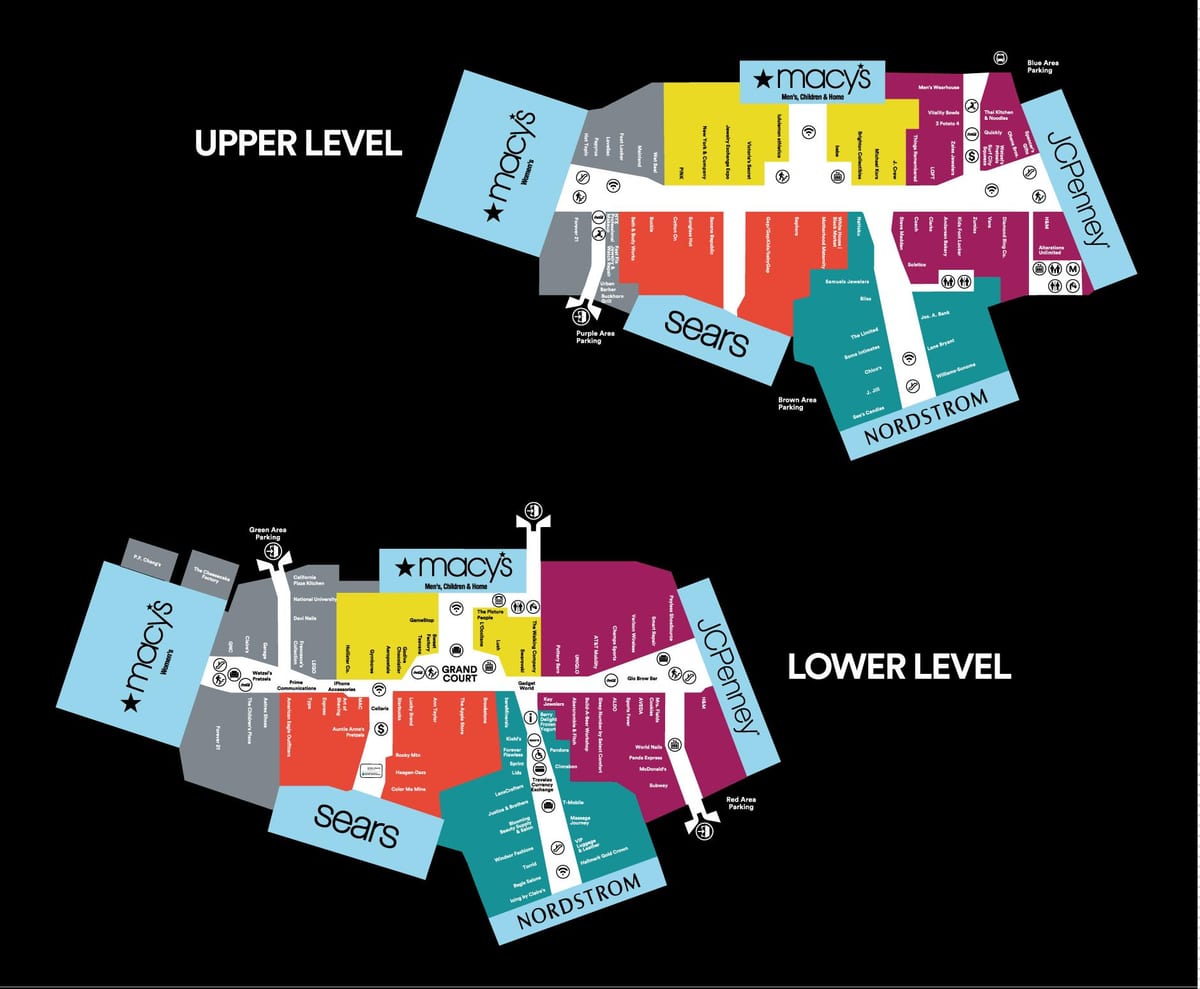 mapa Stonebriar tržnom centru