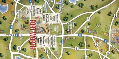Mapa Dalas Fort vort